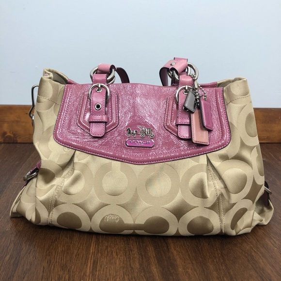 Coach Handbags - Coach 14578 Madison Op Art Sateen Carryall Handbag